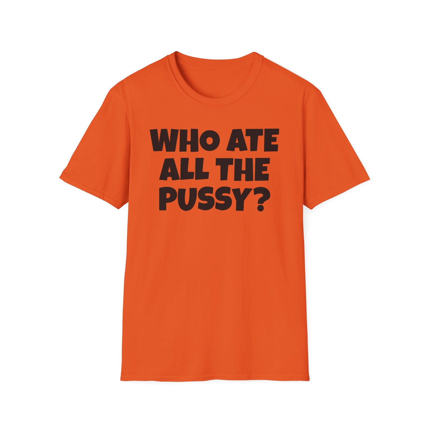 WHO ATE THE P? Unisex Softstyle T-Shirt