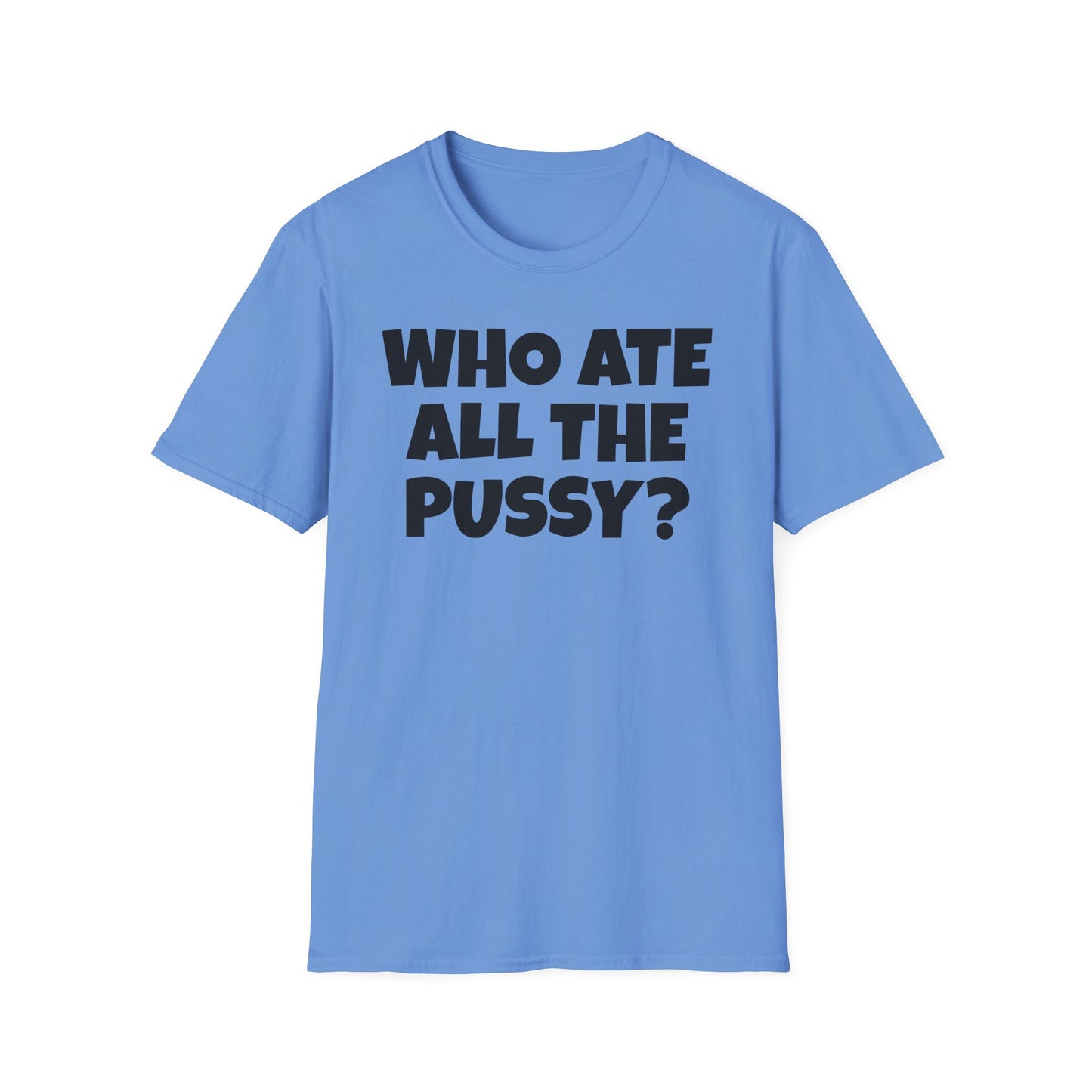 WHO ATE THE P? Unisex Softstyle T-Shirt