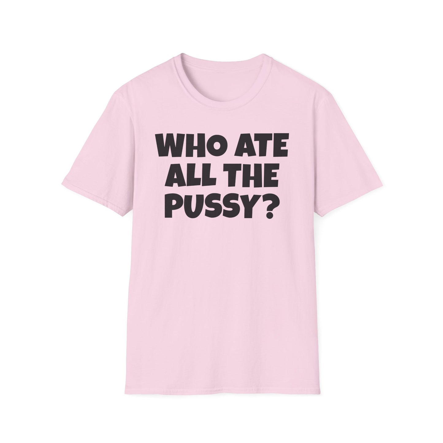 WHO ATE THE P? Unisex Softstyle T-Shirt