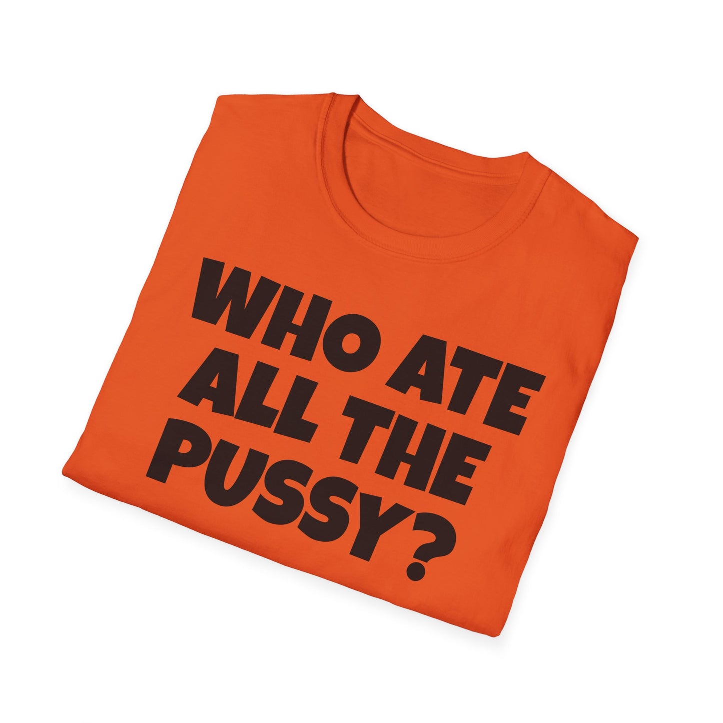 WHO ATE THE P? Unisex Softstyle T-Shirt